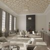 Ekena Millwork 66 56W x 66 56H x 38T Large Bradley Decorative Fretwork Wood Ceiling Panels Wood Paint Grade CELW67X67X0375BRDMF